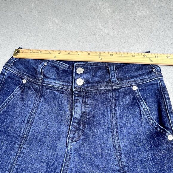 Pilcro & The Letterpress Jeans Anthropologie Women 28 Mid Rise Skinny Dark Wash - Picture 5 of 12